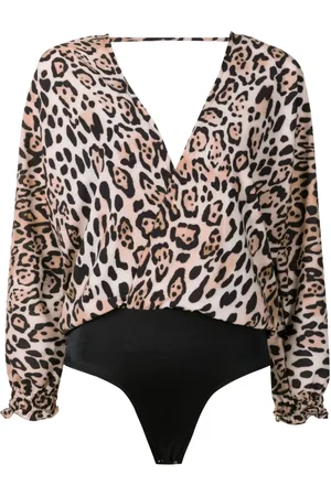 Brigitte Leopard-print long-sleeved swimsuit