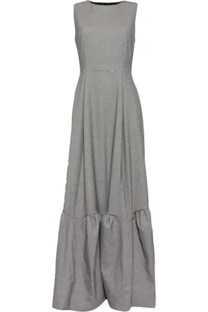 Saiid Kobeisy Printed gabardine maxi dress