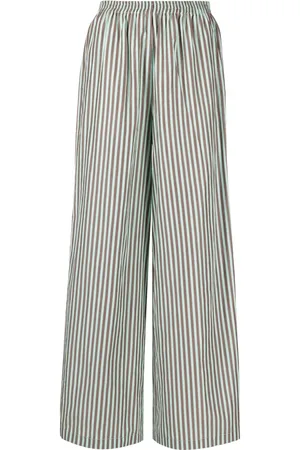 FORTE FORTE Wide-leg striped trousers