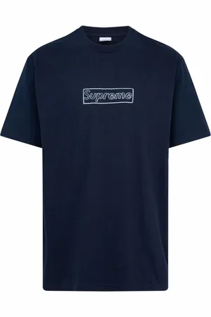 Supreme X KAWS Chalk Logo crew neck T-shirt