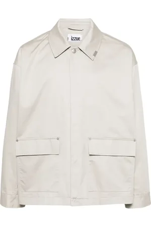 Izzue Photography-print gabardine shirt jacket
