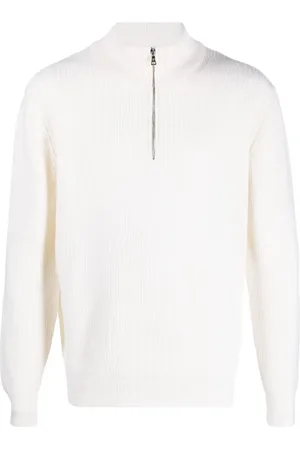 BALLANTYNE Half-zip wool jumper