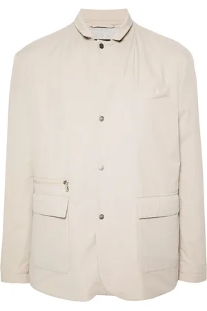 Kiton Notched-collar padded jacket