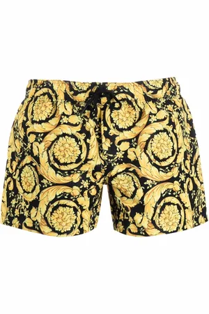 VERSACE Baroque-print drawstring shorts