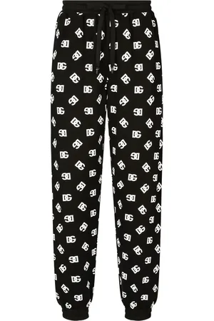 Dolce & Gabbana Monogram-pattern cotton track pants