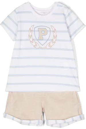 PATACHOU Piqué-weave shorts set