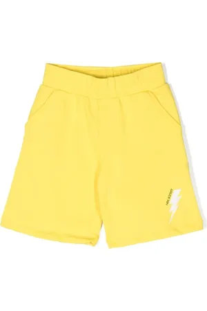 Neil Barrett Lightening-logo shorts