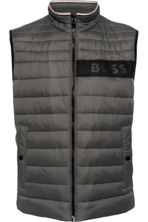 HUGO BOSS Logo-tape quilted vest