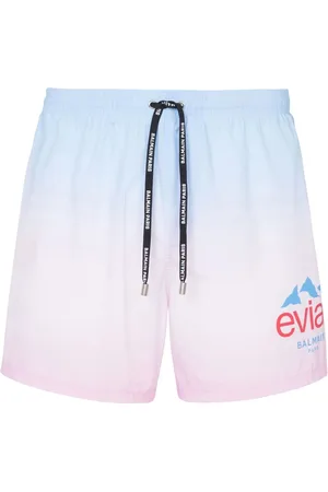Balmain X Evian gradient swim shorts