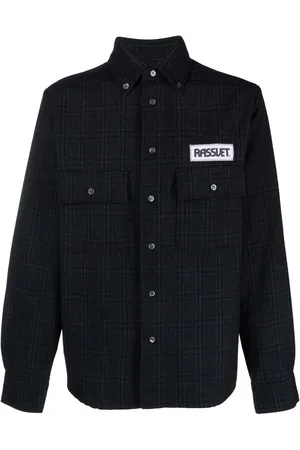 Rassvet Logo-patch check-pattern shirt