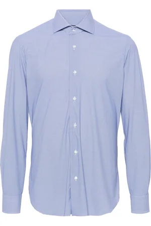 BARBA Geometric-pattern shirt