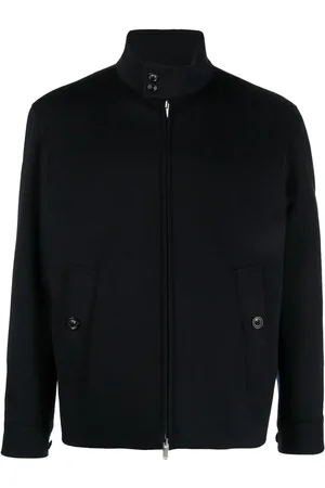 LARDINI High-neck wool jacket