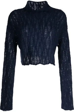 Voz Manos Cable high-neck jumper