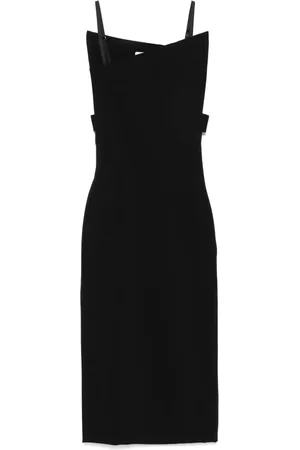 Sportmax Asymmetric midi dress