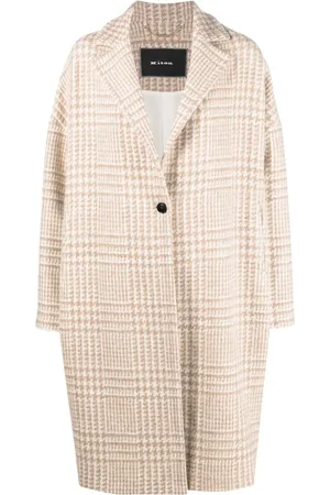 Kiton Houndstooth-pattern single-breasted coat