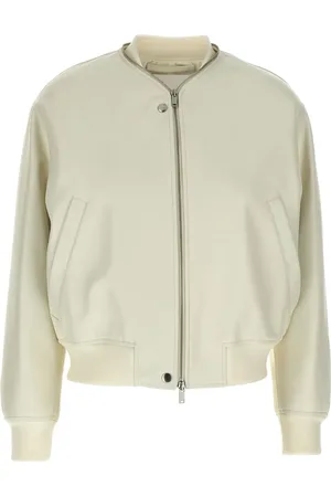 Jil Sander Leather bomber jacket