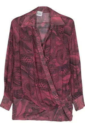 Gianfranco Ferré 2000s graphic-print silk shirt
