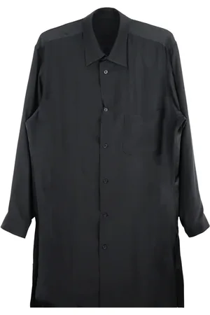 YOHJI YAMAMOTO Illustration-print silk shirt