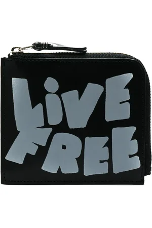 Comme des Garçons Live Free zip wallet
