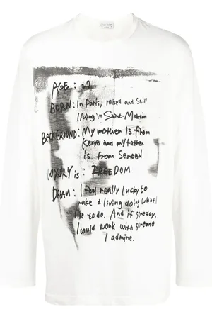 YOHJI YAMAMOTO Pigment long-sleeve T-shirt