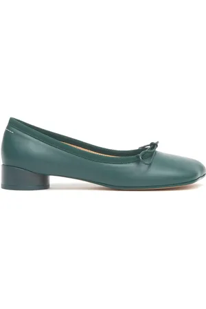 Maison Margiela Anatomic bow-detail leather ballerinas