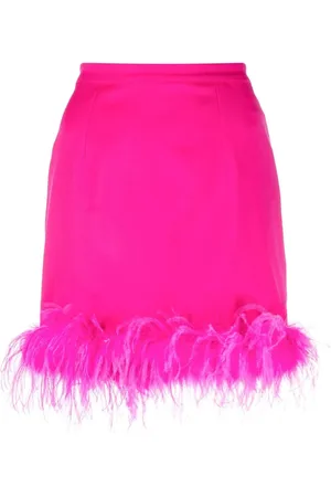 Styland Feather-trim mini skirt