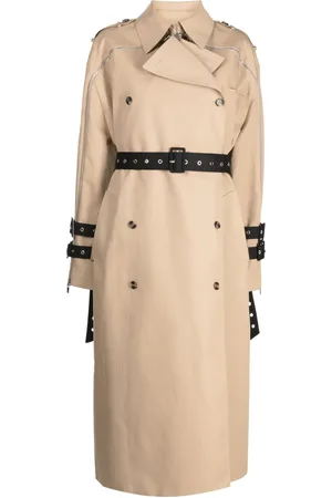 Rokh Oversized belted-waist trench coat