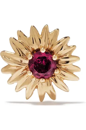 Aurélie Bidermann 18kt yellow rhodolite Bouquet sing earring
