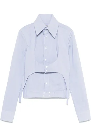 OTTOLINGER Belted high-collar shirt