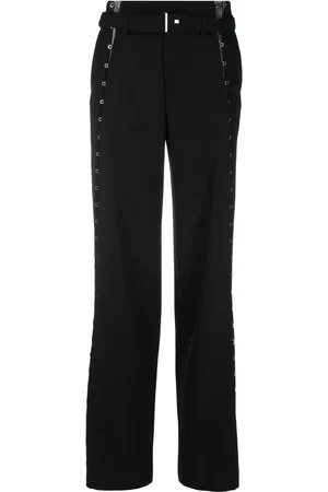 DION LEE Eyelet-detail wide-leg trousers