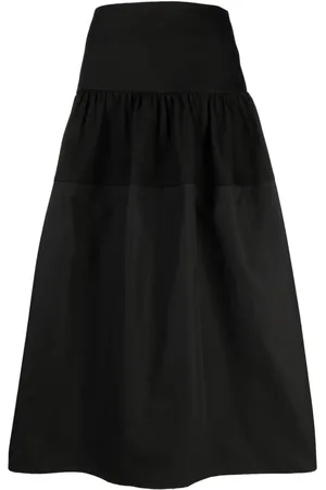 Jil Sander Tiered cotton skirt