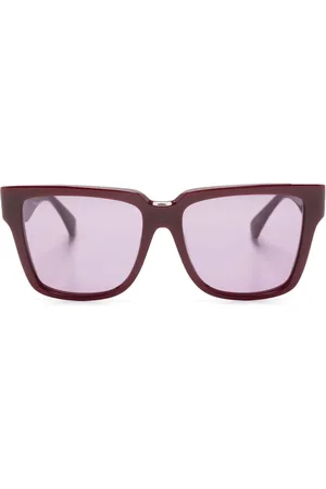 Max Mara Logo-engraved square-frame sunglasses