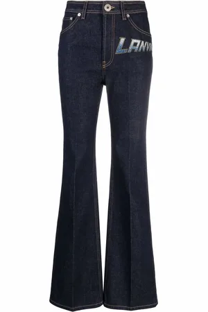Lanvin Logo-print straight-leg jeans