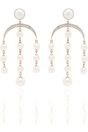 Mateo 14Kt pearl and diamond earrings