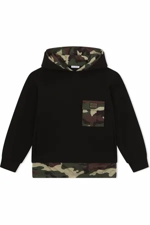 Dolce & Gabbana Long-sleeved camouflage-pattern hoodie