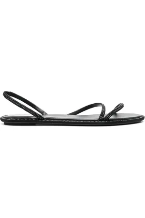RENE CAOVILLA Crystal-embellished slingback sandals