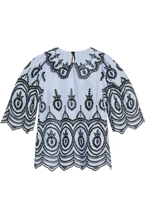 Munthe Broderie anglaise organic cotton blouse