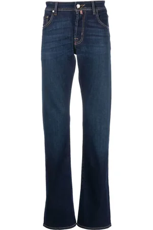 Jacob Cohen Embroidered-logo straight-leg jeans