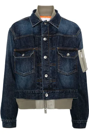 SACAI Layered denim jacket