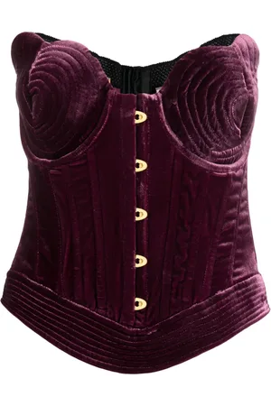 MARIA LUCIA HOHAN Destiny velvet corset top