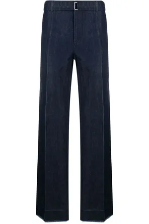 Lanvin Buckle-waist straight-leg jeans