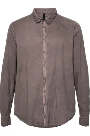 POÈME BOHÉMIEN Classic-collar linen shirt jacket