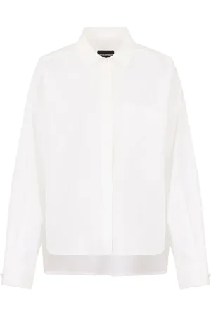 Emporio Armani Drop-shoulder cotton shirt