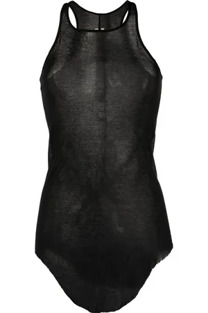 Rick Owens Raw-cut hem tank top