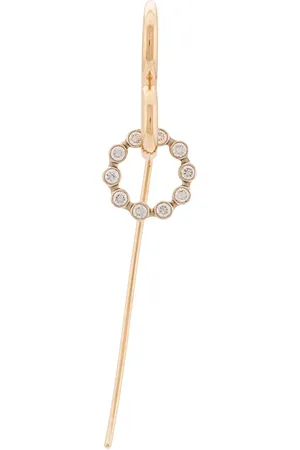 CHARLOTTE CHESNAIS 18kt yellow gold Swing Unit diamond single earring