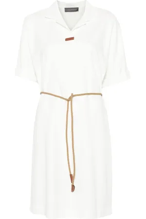 LORENA ANTONIAZZI Belted polo dress
