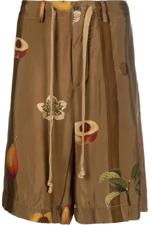 UMA WANG Fruit-print detail shorts