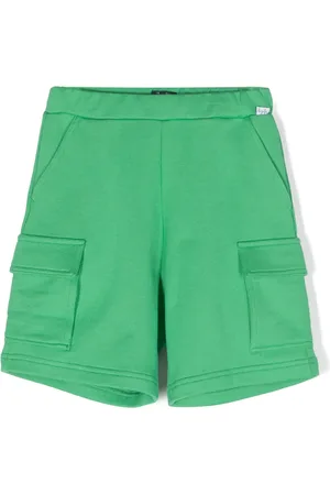 Il gufo Elasticated-waist cotton shorts