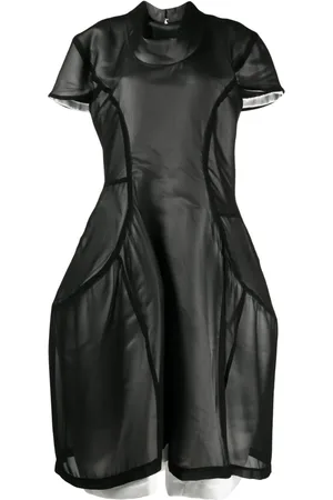 Comme des Garçons Asymmetric panelled midi dress