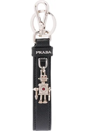 Prada Logo-plaque keychain